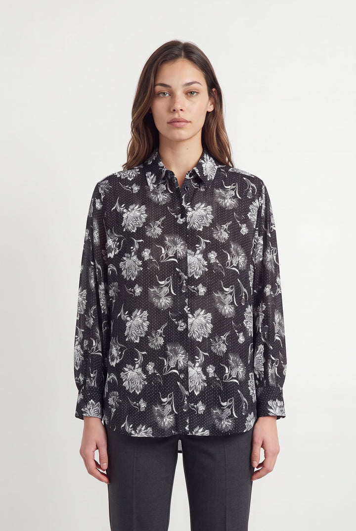 Chemisier Noire - Taille XS/34