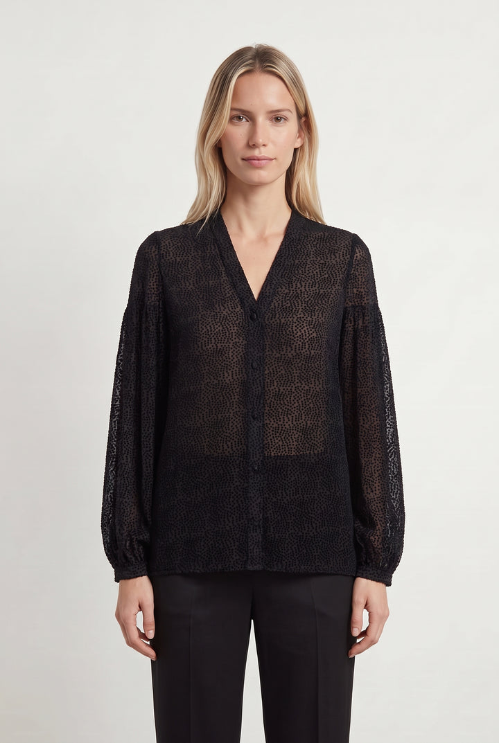 Chemisier Noire - Taille S/36