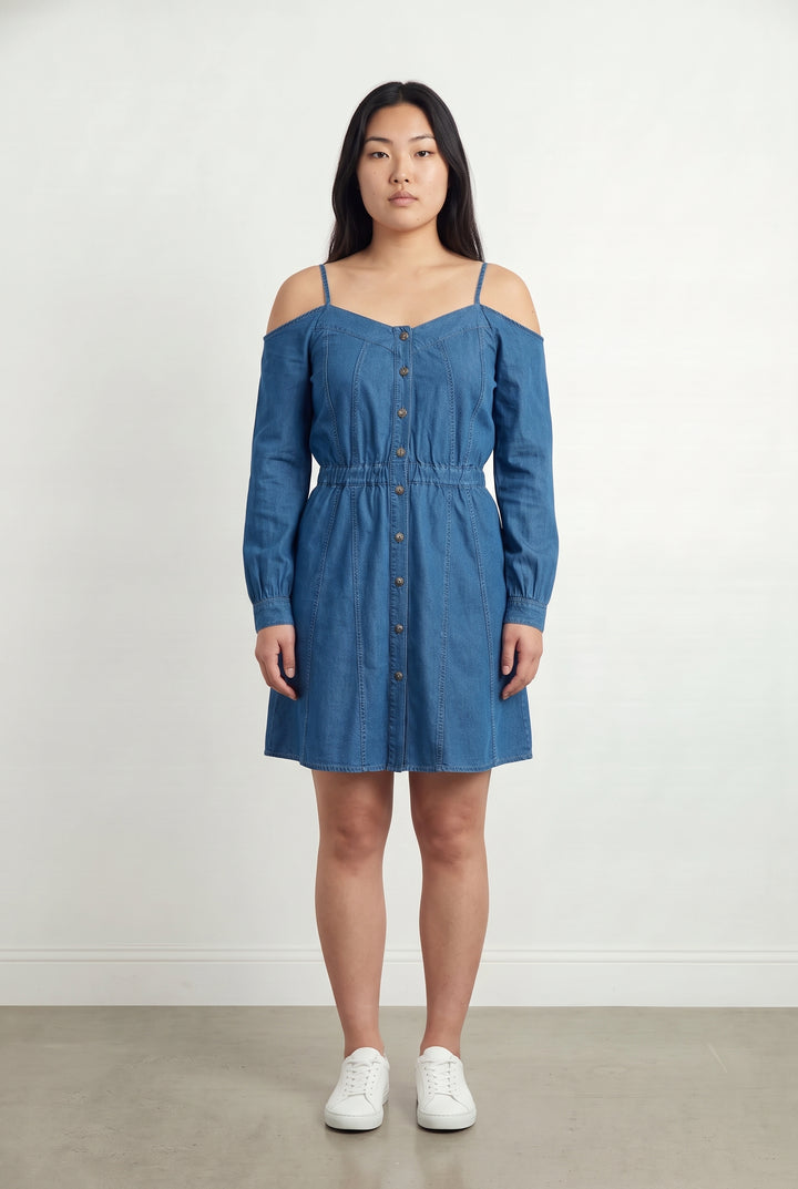 Robe Courte Bleue - Taille L/40