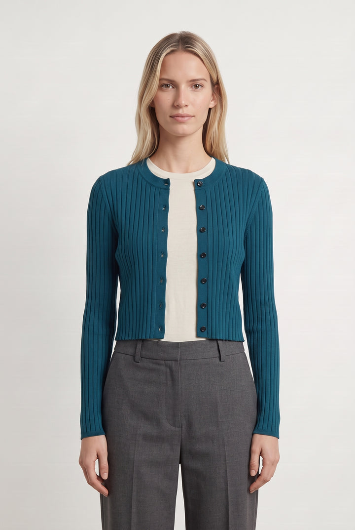 Gilet ou Cardigan Bleu - Taille XS/34