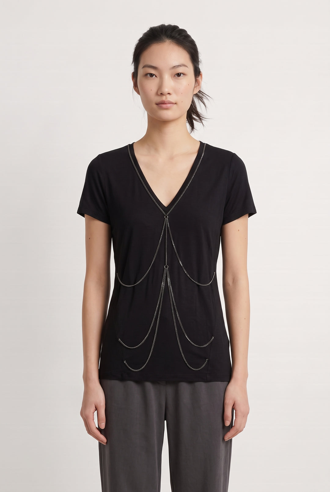 Tee-shirt Noir - Taille XXS/32