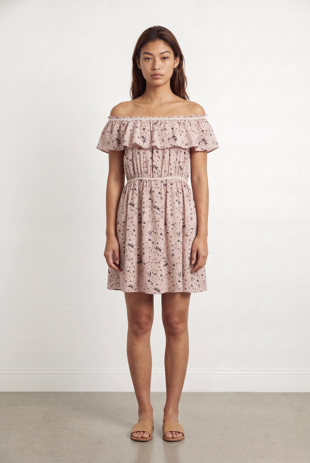 Robe Courte Beige - Taille M/38