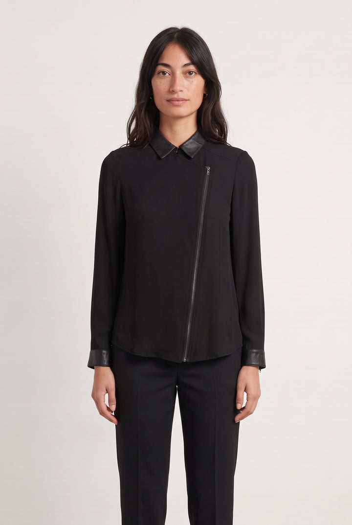 Chemisier Noire - Taille XS/34