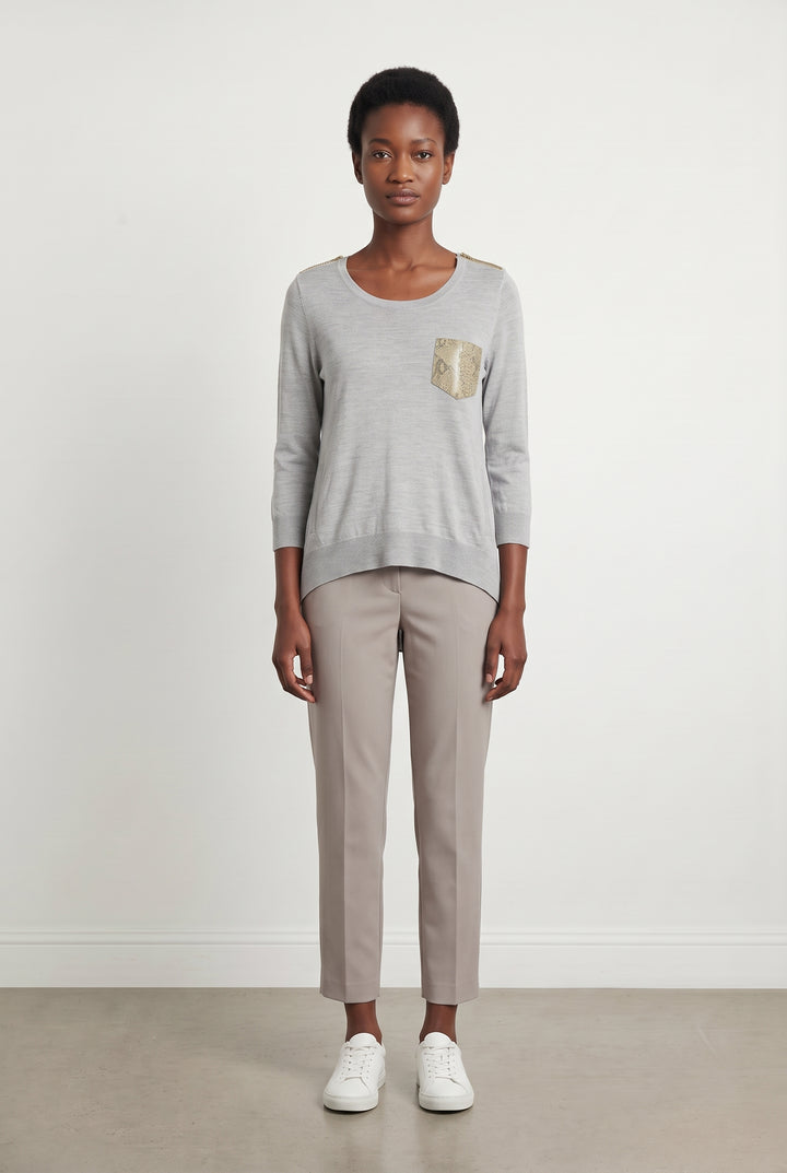 Pull Gris - Taille XS/34