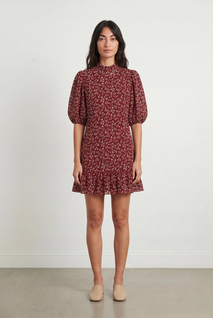 Robe Courte Bordeaux - Taille S/36