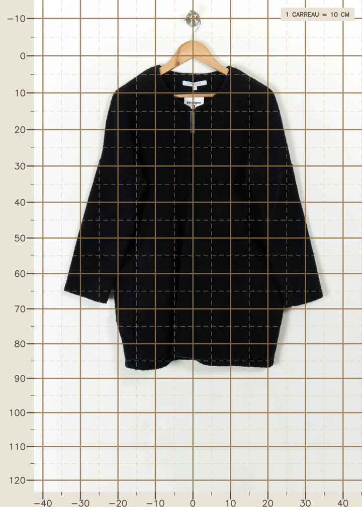Manteau Bleu - Taille L/40 de la marque La Fée Maraboutée | PARAD111977 - Vendu par Paradigme - Image 4