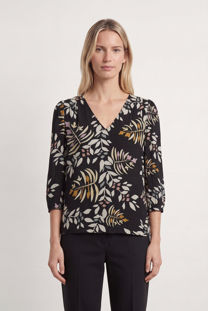 Blouse Noire et Blanche - Taille XS/34 de la marque ba&sh | PARAD111983 - Vendu par Paradigme - Image 1