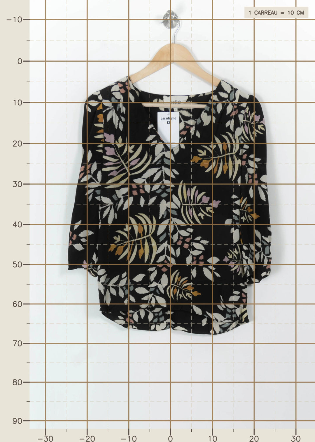 Blouse Noire et Blanche - Taille XS/34 de la marque ba&sh | PARAD111983 - Vendu par Paradigme - Image 4