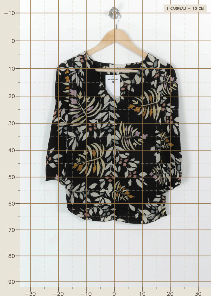 Blouse Noire et Blanche - Taille XS/34 de la marque ba&sh | PARAD111983 - Vendu par Paradigme - Image 4