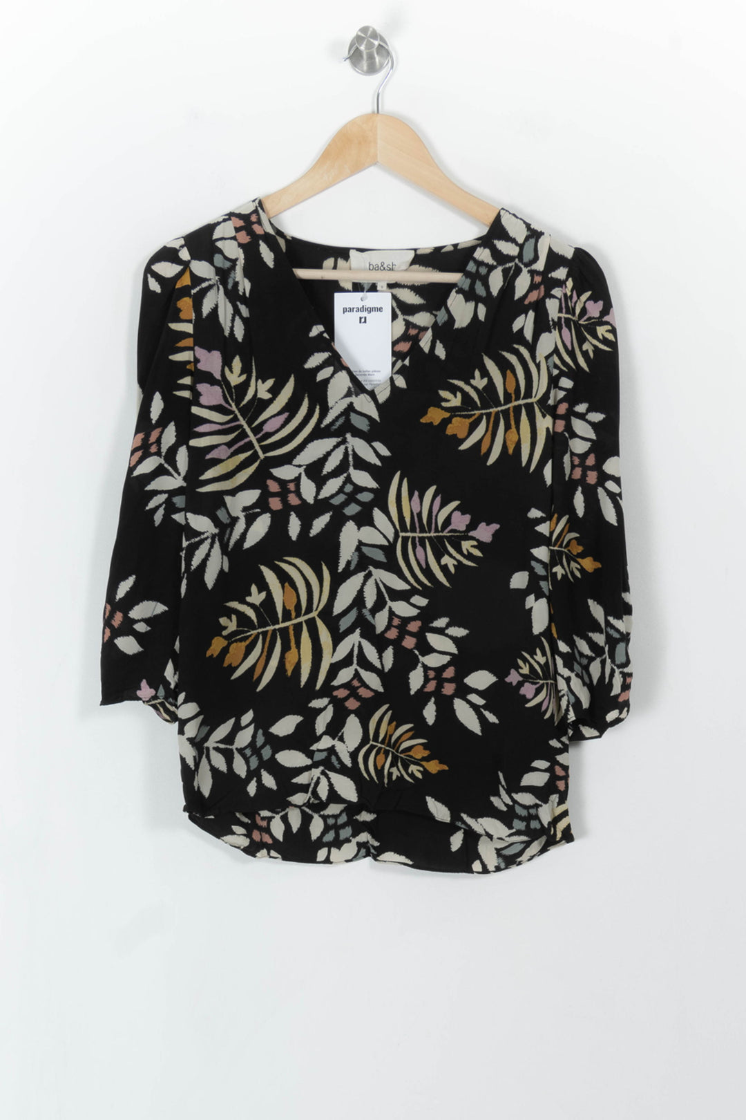 Blouse Noire et Blanche - Taille XS/34 de la marque ba&sh | PARAD111983 - Vendu par Paradigme - Image 2