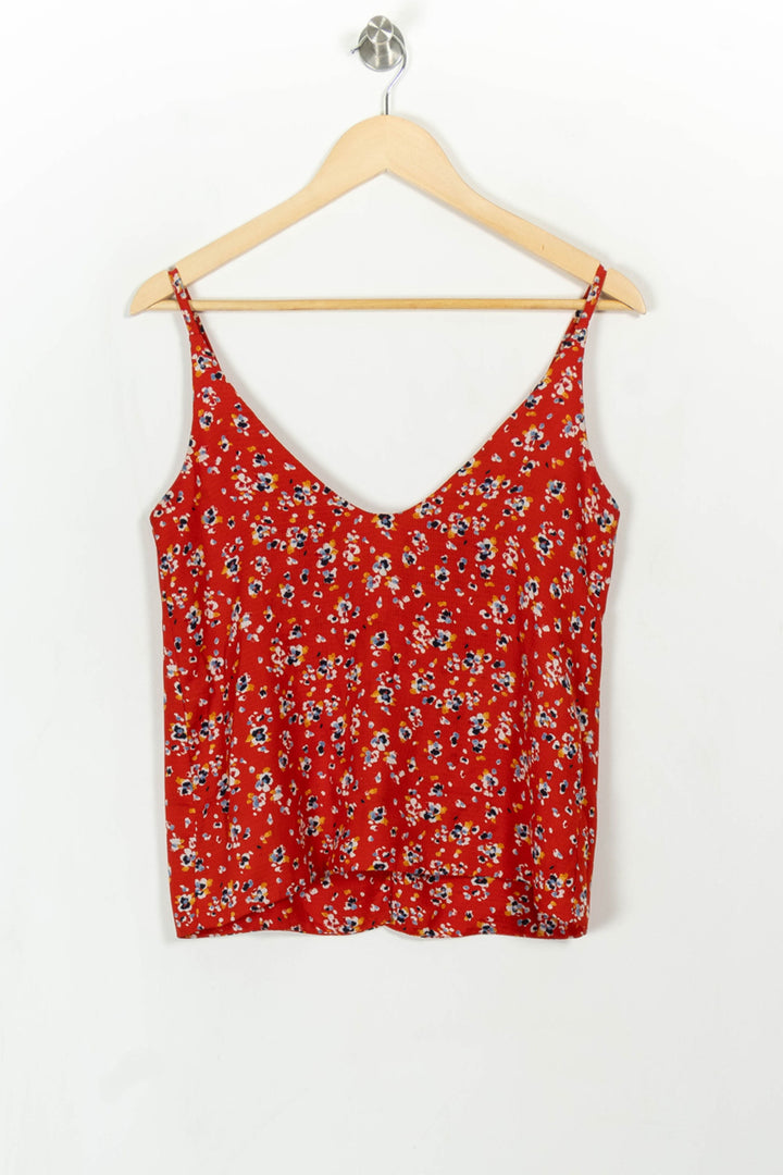 Caraco Rouge à Fleurs - Taille XS/34 de la marque SAAJ | PARAD111990 - Vendu par Paradigme - Image 5