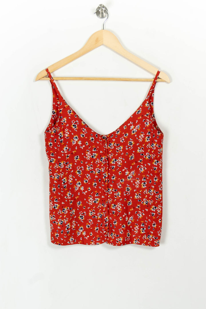 Caraco Rouge à Fleurs - Taille XS/34 de la marque SAAJ | PARAD111990 - Vendu par Paradigme - Image 2
