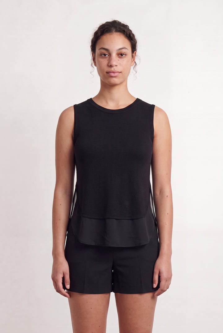 Débardeur Noir - Taille L/40 de la marque Sandro | PARAD111995 - Vendu par Paradigme - Image 1