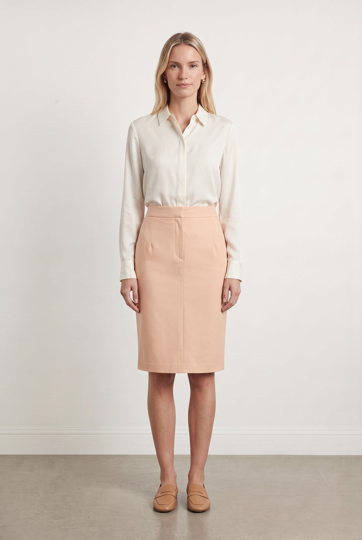 Jupe Crayon Rose - Taille M/38 de la marque Claudie Pierlot | PARAD111999 - Vendu par Paradigme - Image 1