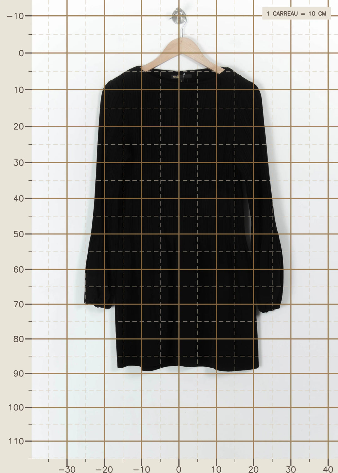 Robe Courte Noire - Taille L/40 de la marque Maje | PARAD112005 - Vendu par Paradigme - Image 4