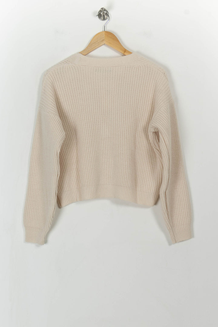 Cardigan Beige - Taille XS/34 de la marque La Fée Maraboutée | PARAD112006 - Vendu par Paradigme - Image 5