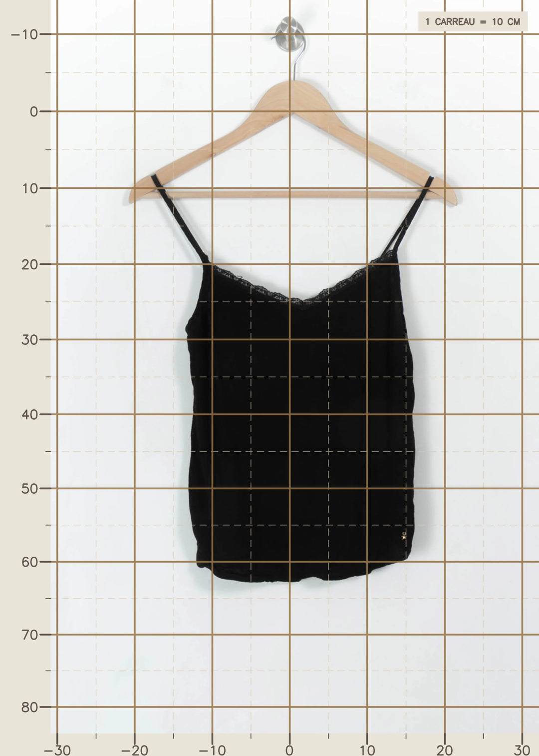 Débardeur Noir - Taille XS/34 de la marque Des petits hauts | PARAD112011 - Vendu par Paradigme - Image 4