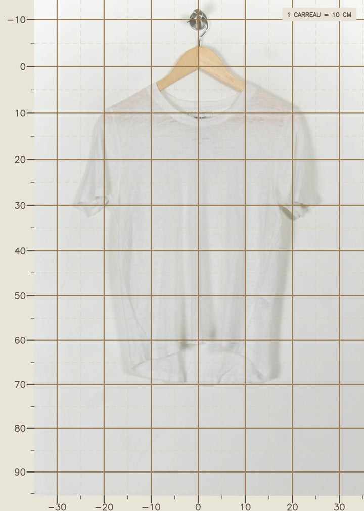 Tee-shirt Blanc - Taille S/36 de la marque Samsoe Samsoe | PARAD112012 - Vendu par Paradigme - Image 4