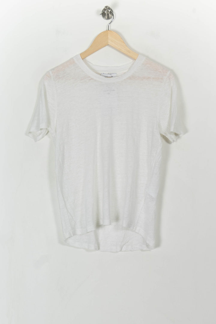Tee-shirt Blanc - Taille S/36 de la marque Samsoe Samsoe | PARAD112012 - Vendu par Paradigme - Image 2