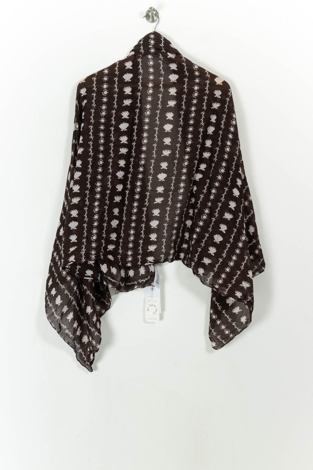 Châle Marron et Blanc - Taille T.U. de la marque Des petits hauts | PARAD112013 - Vendu par Paradigme - Image 5