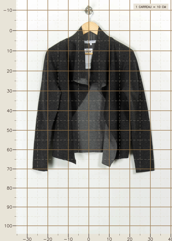 Veste Grise - Taille L/40 de la marque Gerard Darel | PARAD112015 - Vendu par Paradigme - Image 4