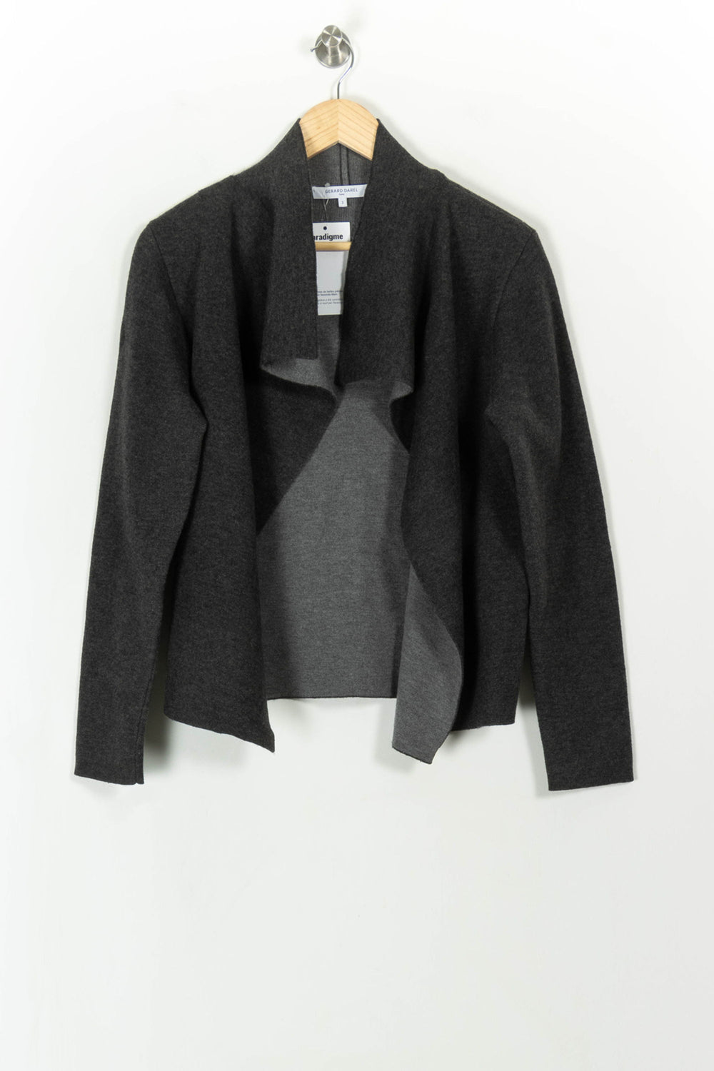 Veste Grise - Taille L/40 de la marque Gerard Darel | PARAD112015 - Vendu par Paradigme - Image 2