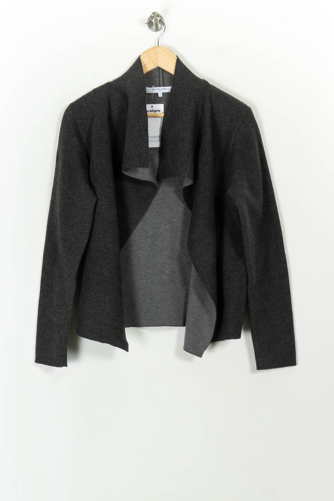 Veste Grise - Taille L/40 de la marque Gerard Darel | PARAD112015 - Vendu par Paradigme - Image 2