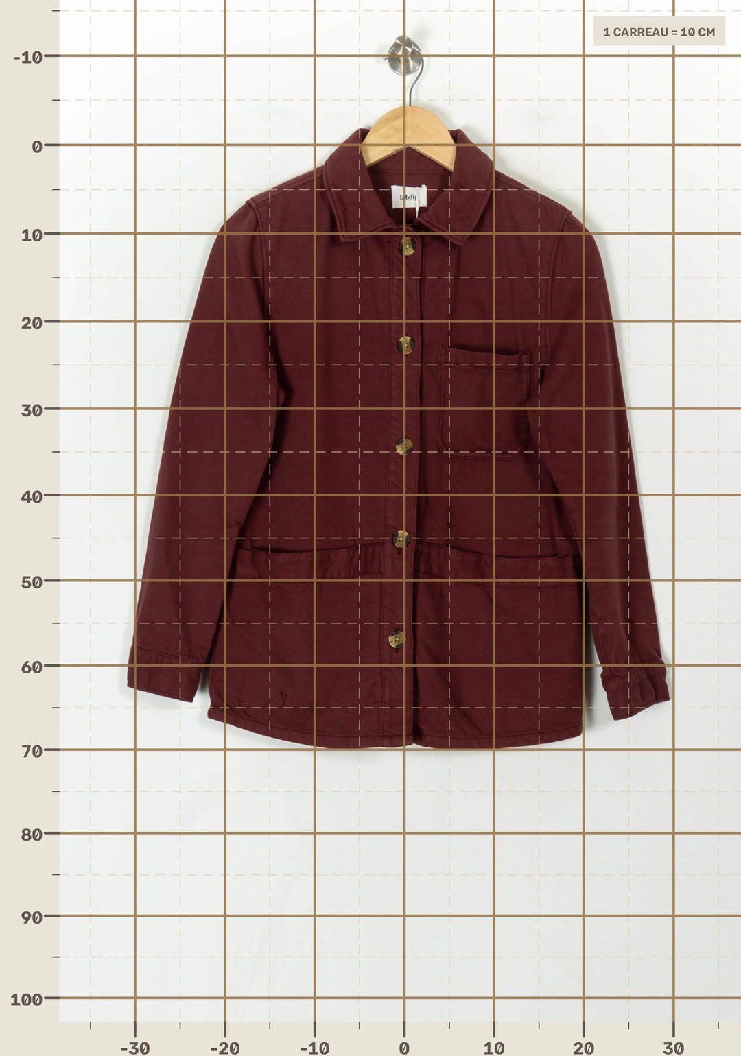 Veste Bordeaux - Taille XS/34 de la marque Labdip | PARAD112016 - Vendu par Paradigme - Image 4