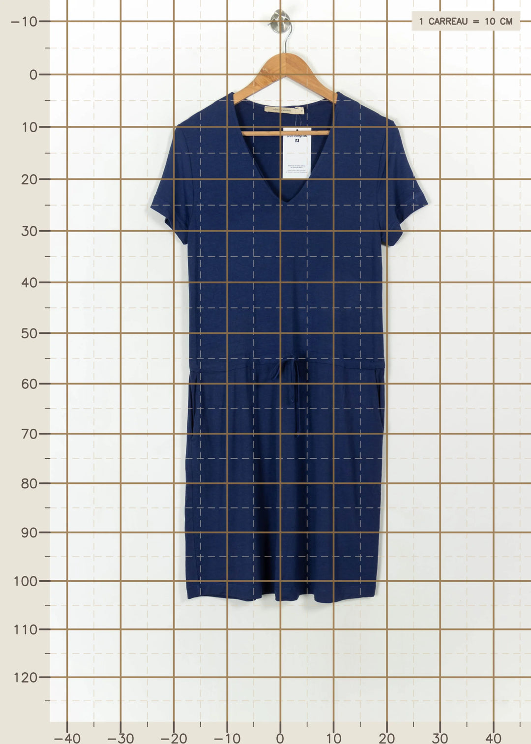 Robe Bleu - Taille S/36 de la marque La Fée Maraboutée | PARAD112017 - Vendu par Paradigme - Image 4