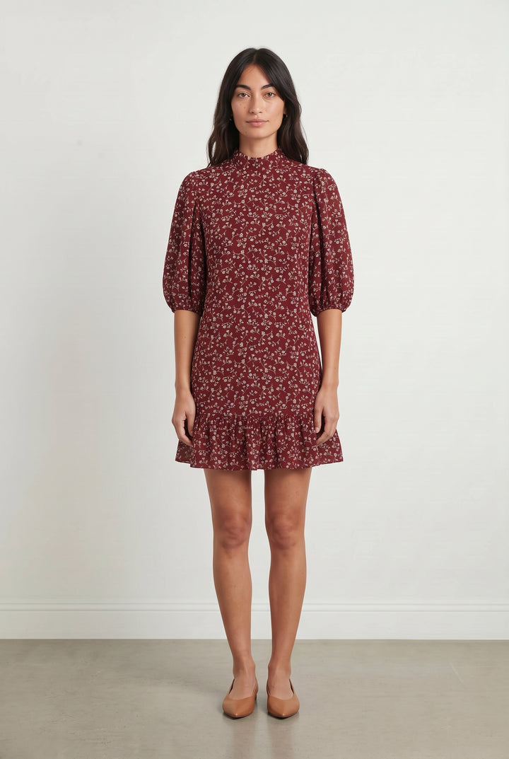 Robe Courte Bordeaux - Taille XS/34