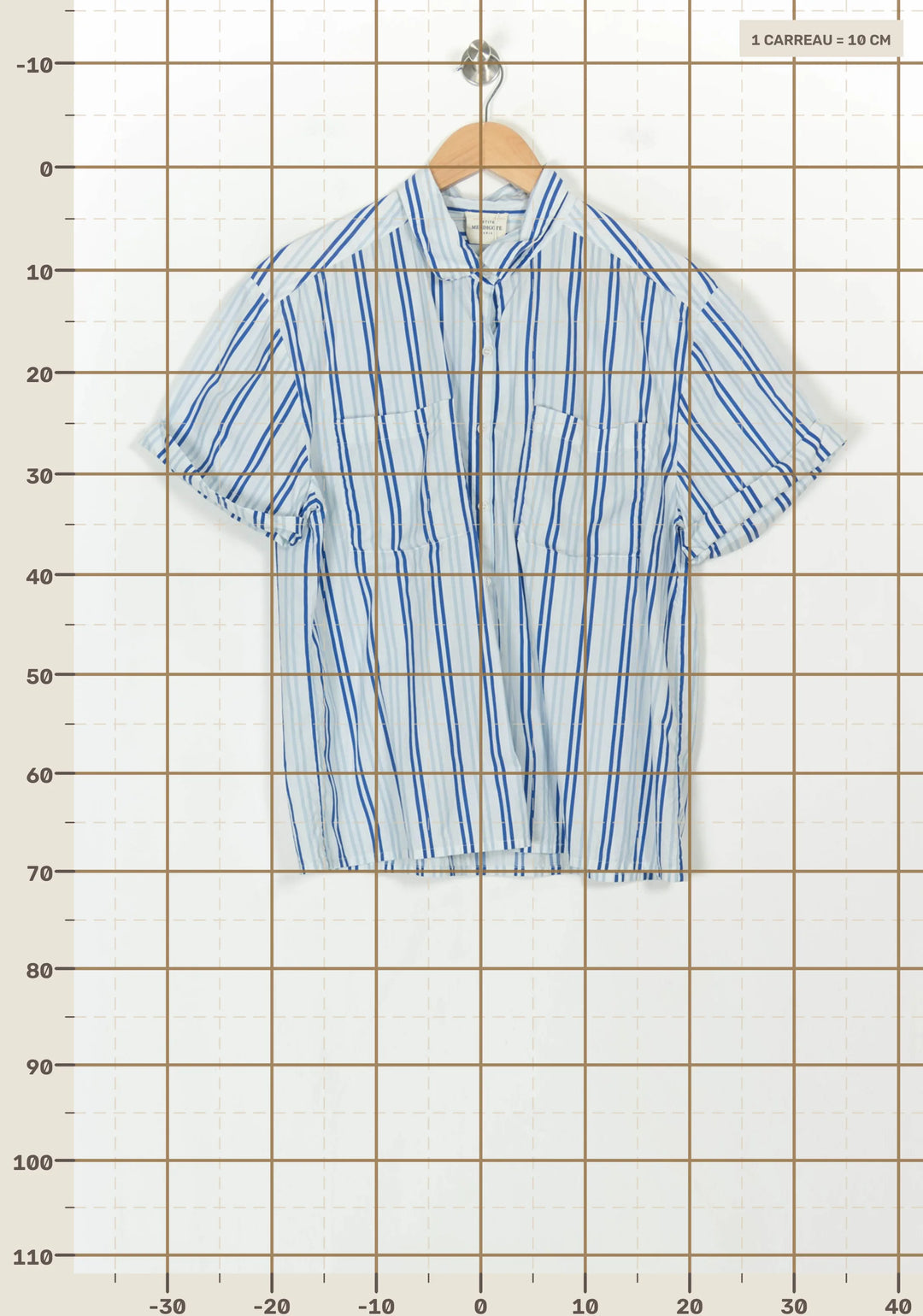Chemise Bleu et Blanc - Taille L/40 de la marque Petite Mendigote | PARAD112191 - Vendu par Paradigme - Image 4
