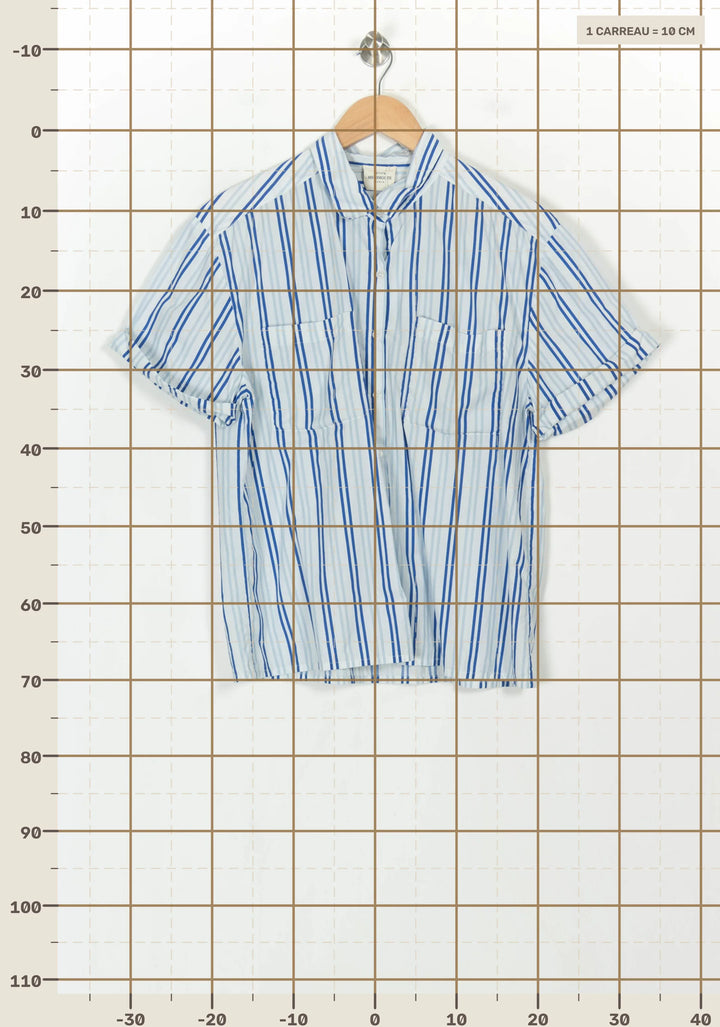 Chemise Bleu et Blanc - Taille L/40 de la marque Petite Mendigote | PARAD112191 - Vendu par Paradigme - Image 4