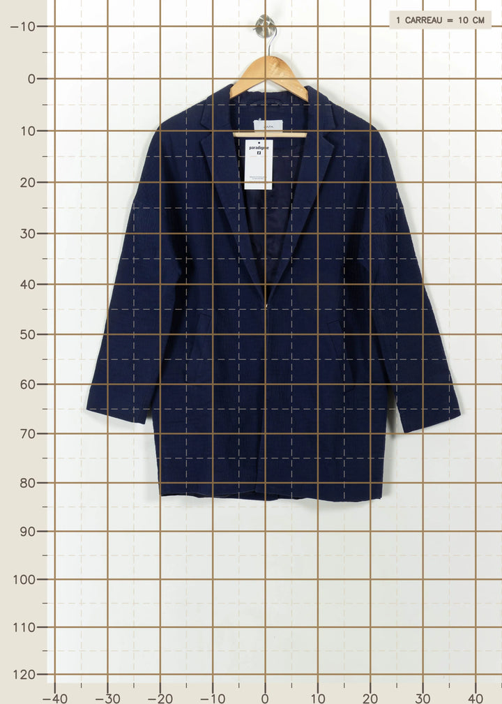 Blazer Bleu - Taille M/38 de la marque ZAPA | PARAD112192 - Vendu par Paradigme - Image 4