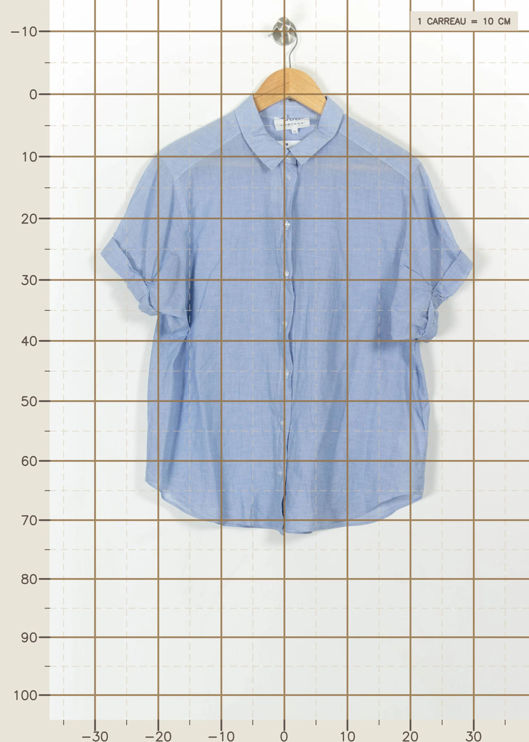 Chemise Bleu - Taille M/38 de la marque Sud express | PARAD112198 - Vendu par Paradigme - Image 4