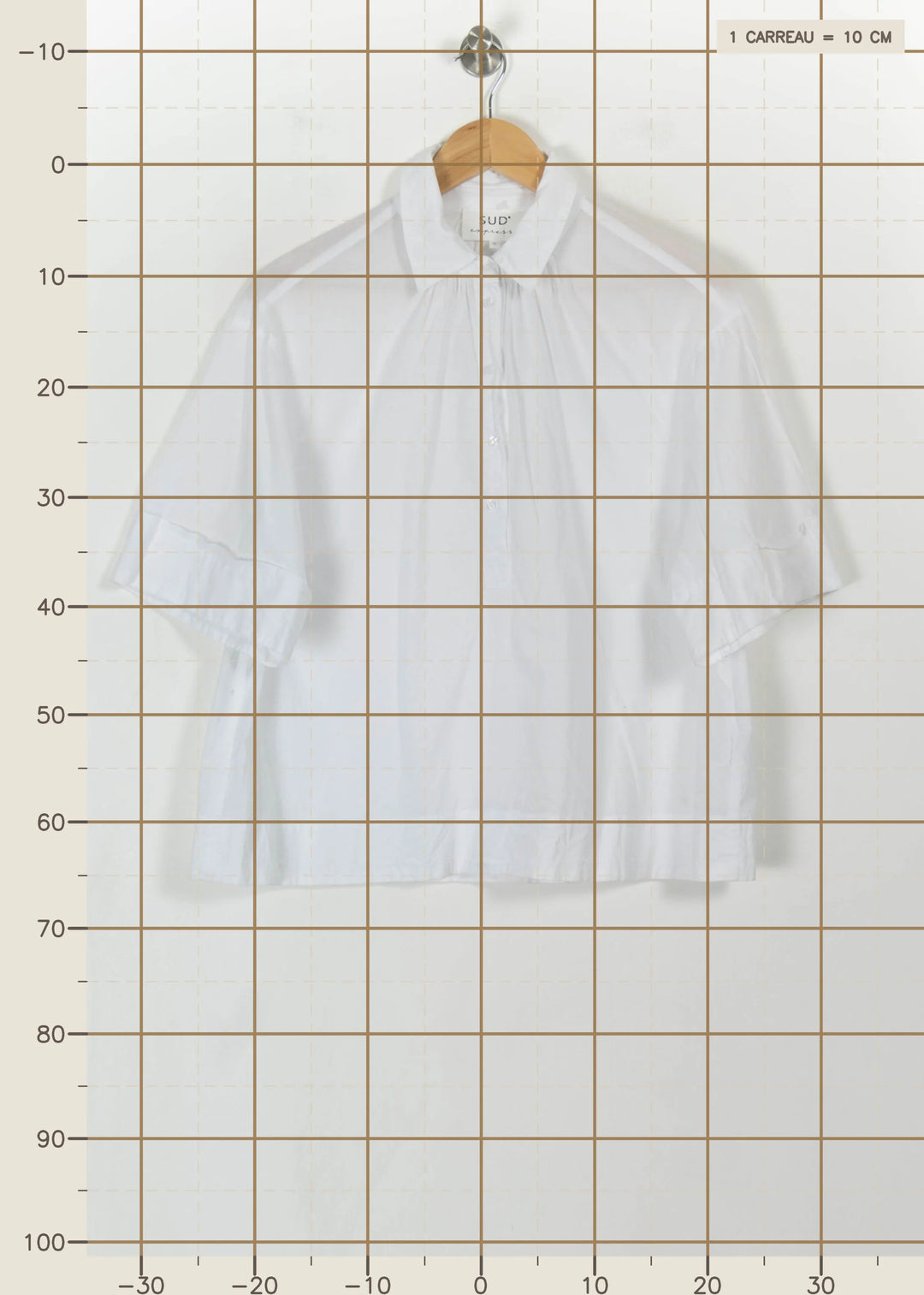 Blouse Blanche - Taille S/36 de la marque Sud express | PARAD112200 - Vendu par Paradigme - Image 4