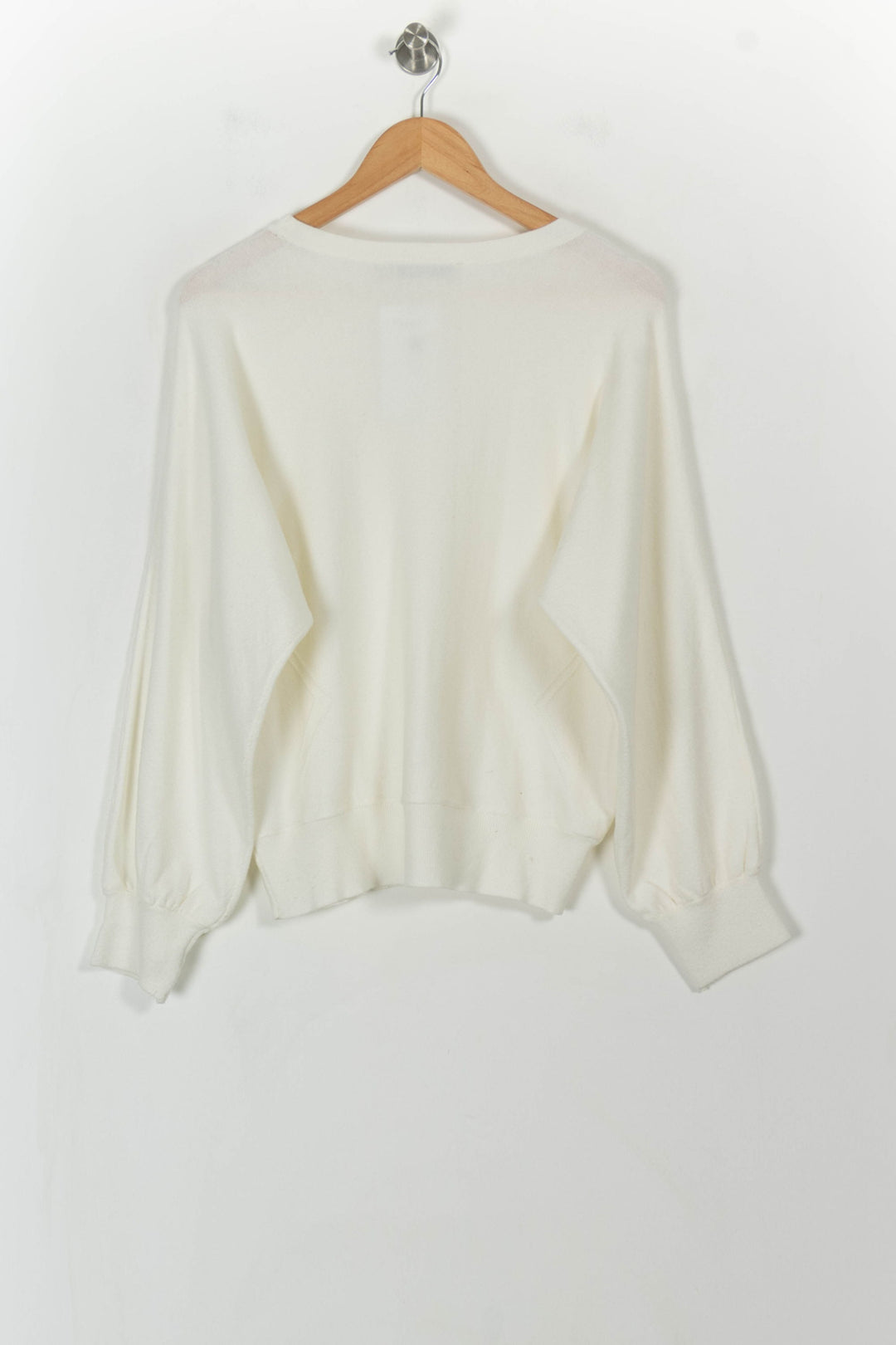 Sweat Blanc - Taille M/38 de la marque La Fée Maraboutée | PARAD112201 - Vendu par Paradigme - Image 5