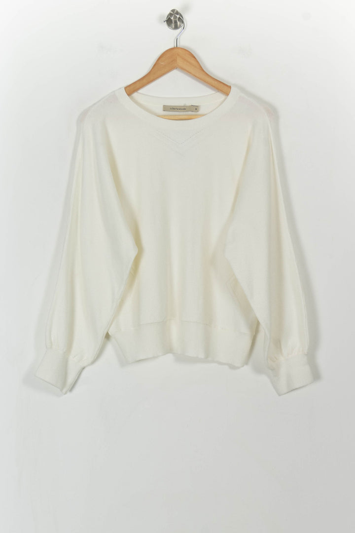 Sweat Blanc - Taille M/38 de la marque La Fée Maraboutée | PARAD112201 - Vendu par Paradigme - Image 2