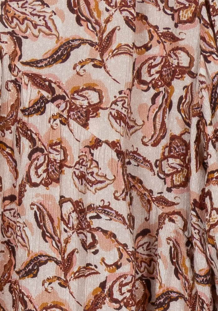 Robe Midi Rose et Marron - Taille L/40 de la marque La Petite Etoile | PARAD112205 - Vendu par Paradigme - Image 3