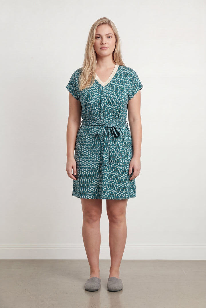 Robe Verte et Blanche - Taille XL/42 de la marque La Fée Maraboutée | PARAD112206 - Vendu par Paradigme - Image 1