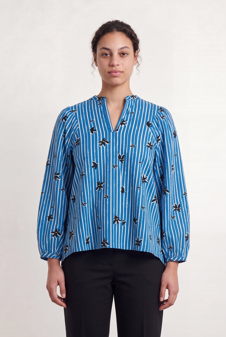 Blouse Bleue et Blanche - Taille XL/42 de la marque One Step | PARAD112209 - Vendu par Paradigme - Image 1