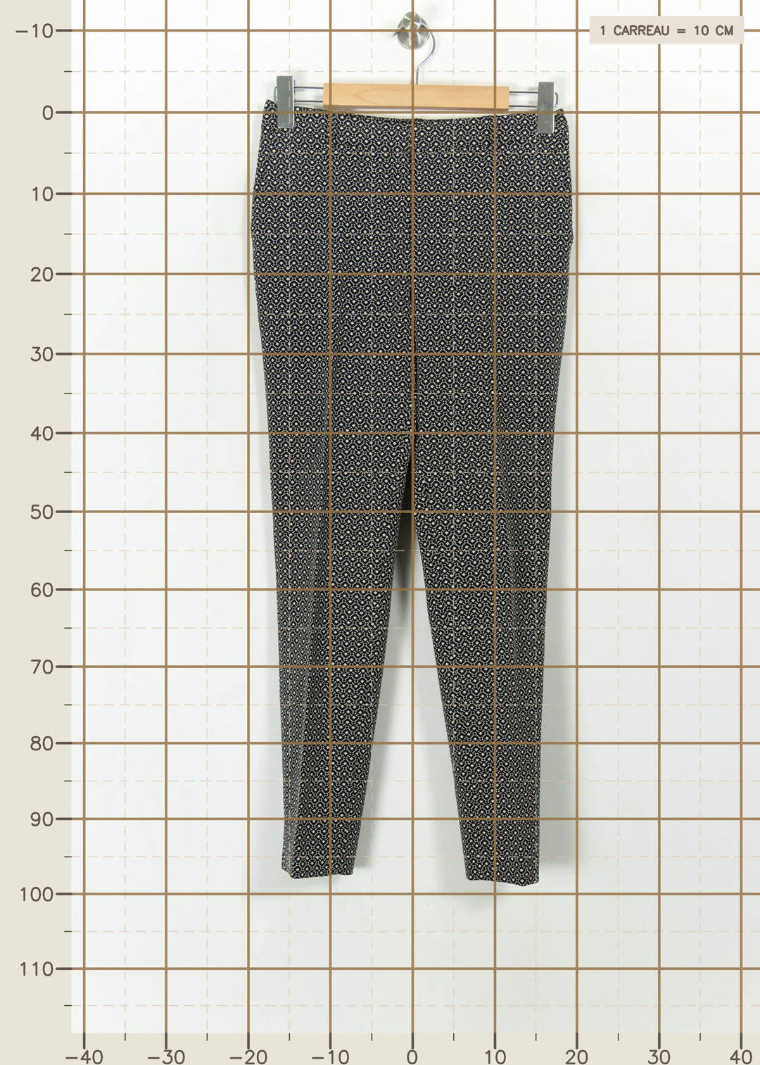 Pantalon Cigarette Noir et Blanc - Taille S/36 de la marque Maison 123 | PARAD112210 - Vendu par Paradigme - Image 4