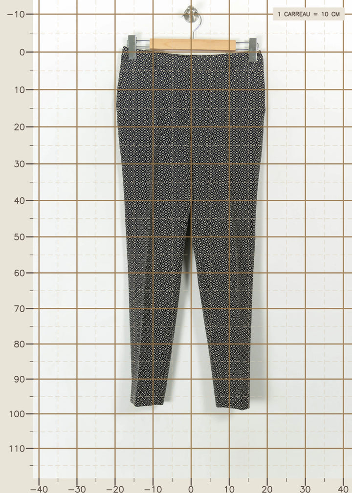 Pantalon Cigarette Noir et Blanc - Taille S/36 de la marque Maison 123 | PARAD112210 - Vendu par Paradigme - Image 4