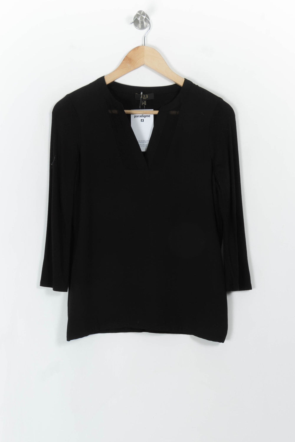 Blouse Noire - Taille S/36 de la marque Maison 123 | PARAD112212 - Vendu par Paradigme - Image 2