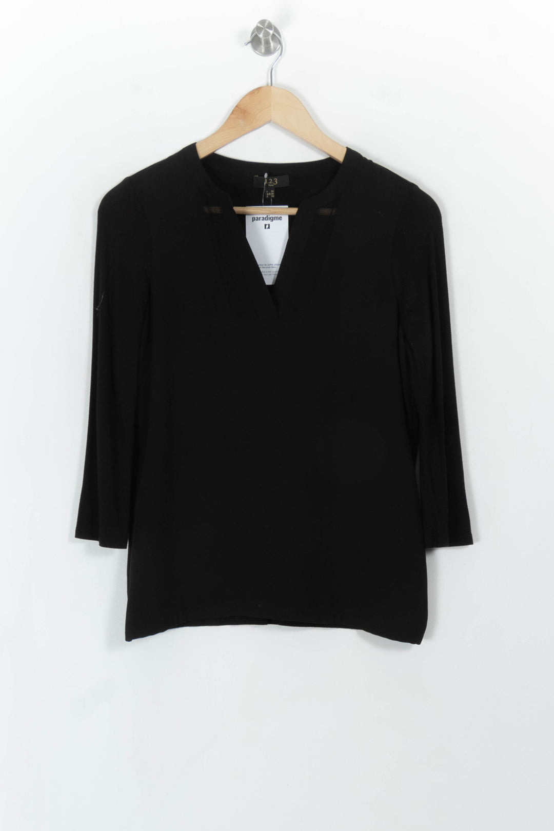 Blouse Noire - Taille S/36 de la marque Maison 123 | PARAD112212 - Vendu par Paradigme - Image 2