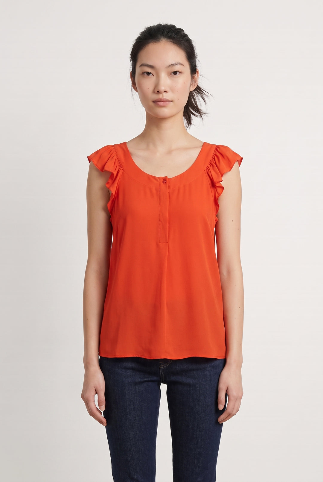 Blouse Orange - Taille S/36 de la marque Caroll | PARAD112213 - Vendu par Paradigme - Image 1