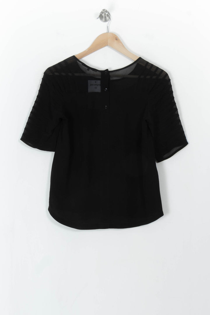 Blouse Noire - Taille S/36 de la marque Gerard Darel | PARAD112214 - Vendu par Paradigme - Image 5