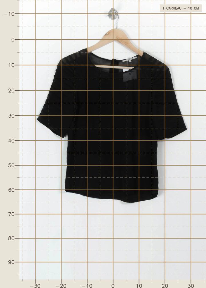 Blouse Noire - Taille S/36 de la marque Gerard Darel | PARAD112214 - Vendu par Paradigme - Image 4