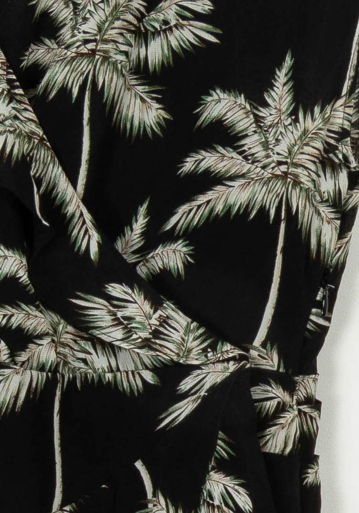 Robe Portefeuille Noire et Beige - Taille L/40 de la marque IKKS | PARAD112215 - Vendu par Paradigme - Image 3