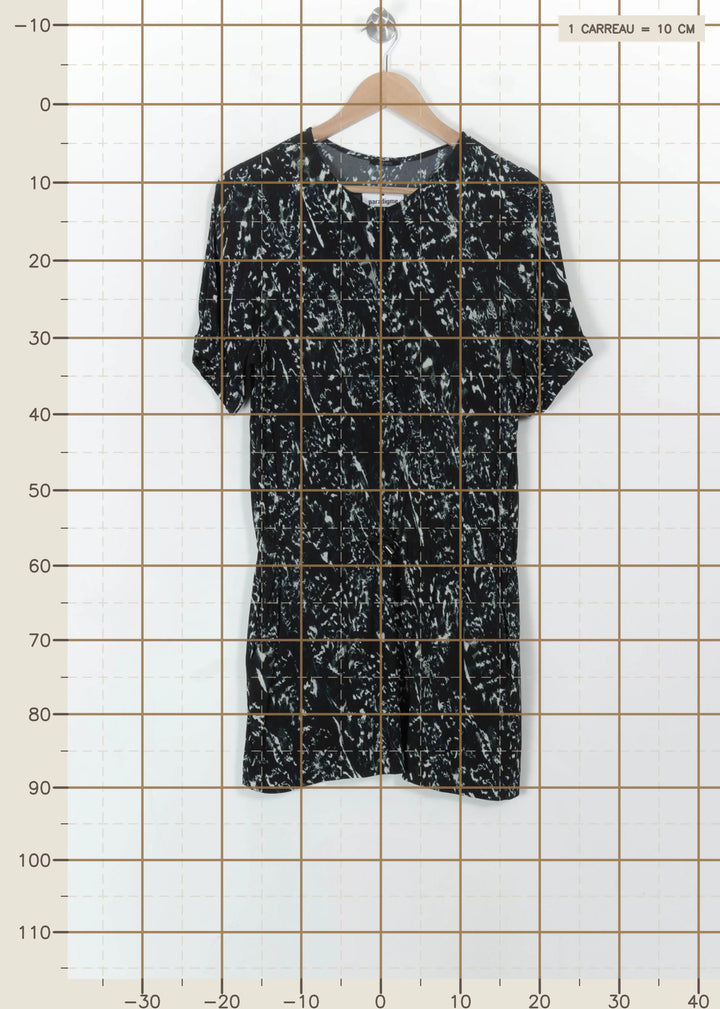 Robe Courte Noire et Bleue - Taille M/38 de la marque IKKS | PARAD112217 - Vendu par Paradigme - Image 4