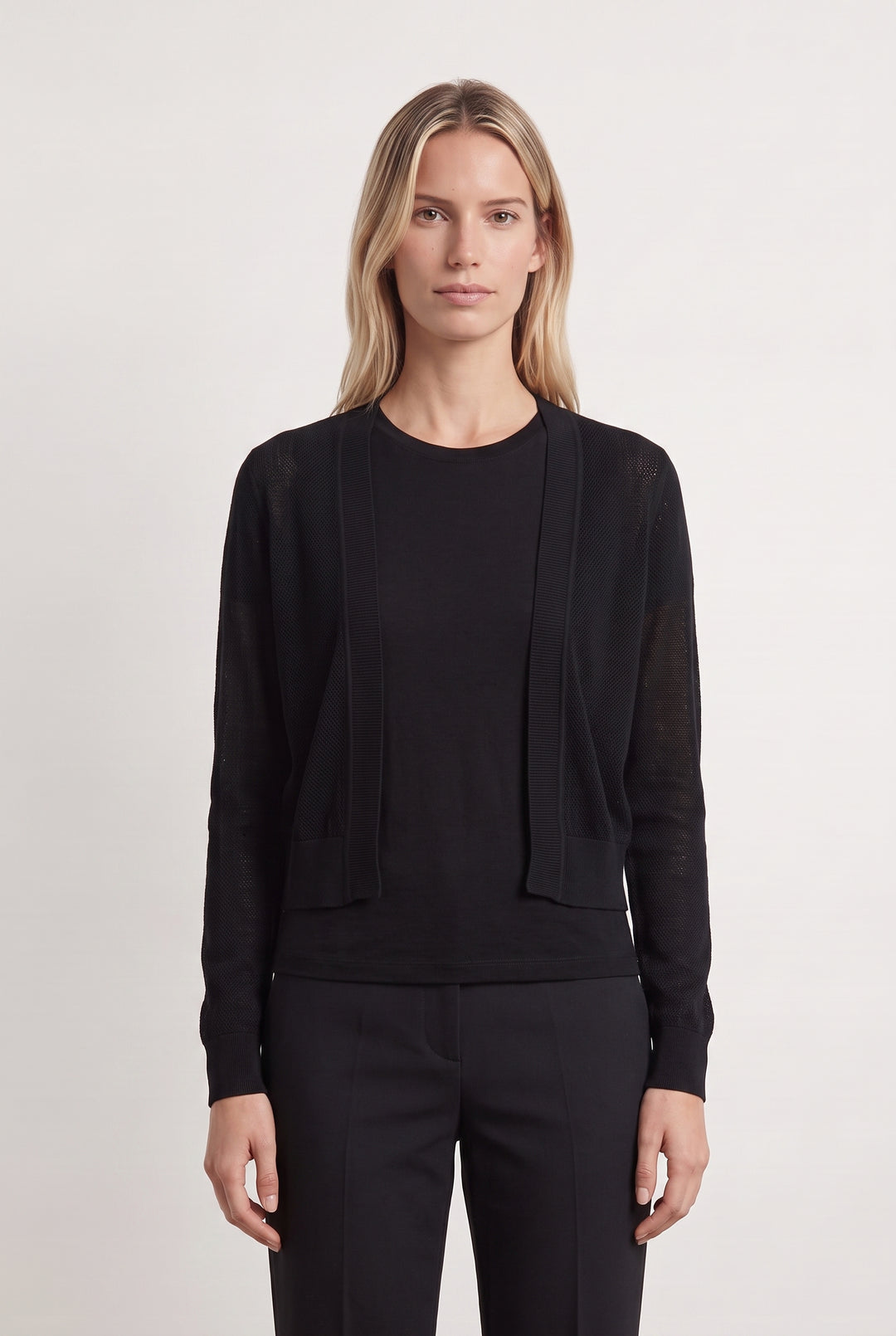 Cardigan Noir - Taille XS/34 de la marque IKKS | PARAD112222 - Vendu par Paradigme - Image 1